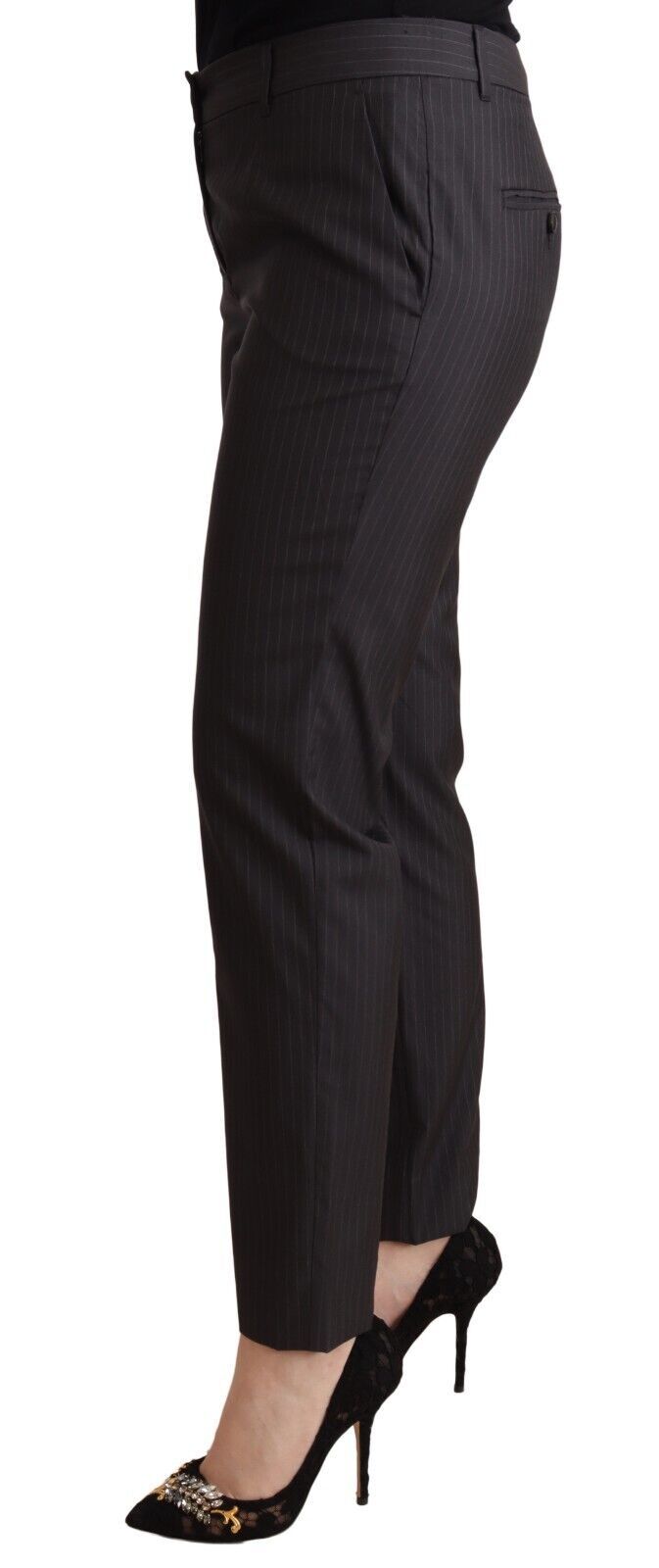 Elegant Tailored Virgin Wool and Silk Pants - ventzia