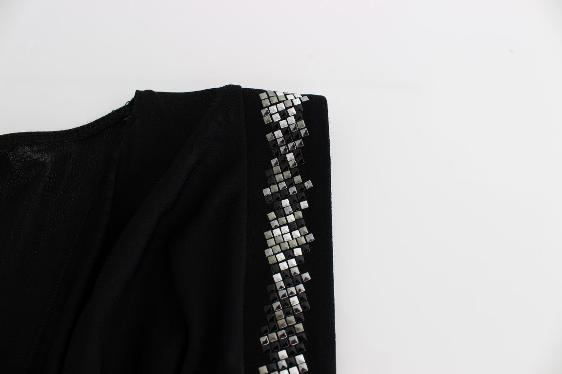 Elegant Draped Neckline Sleeveless Dress - ventzia
