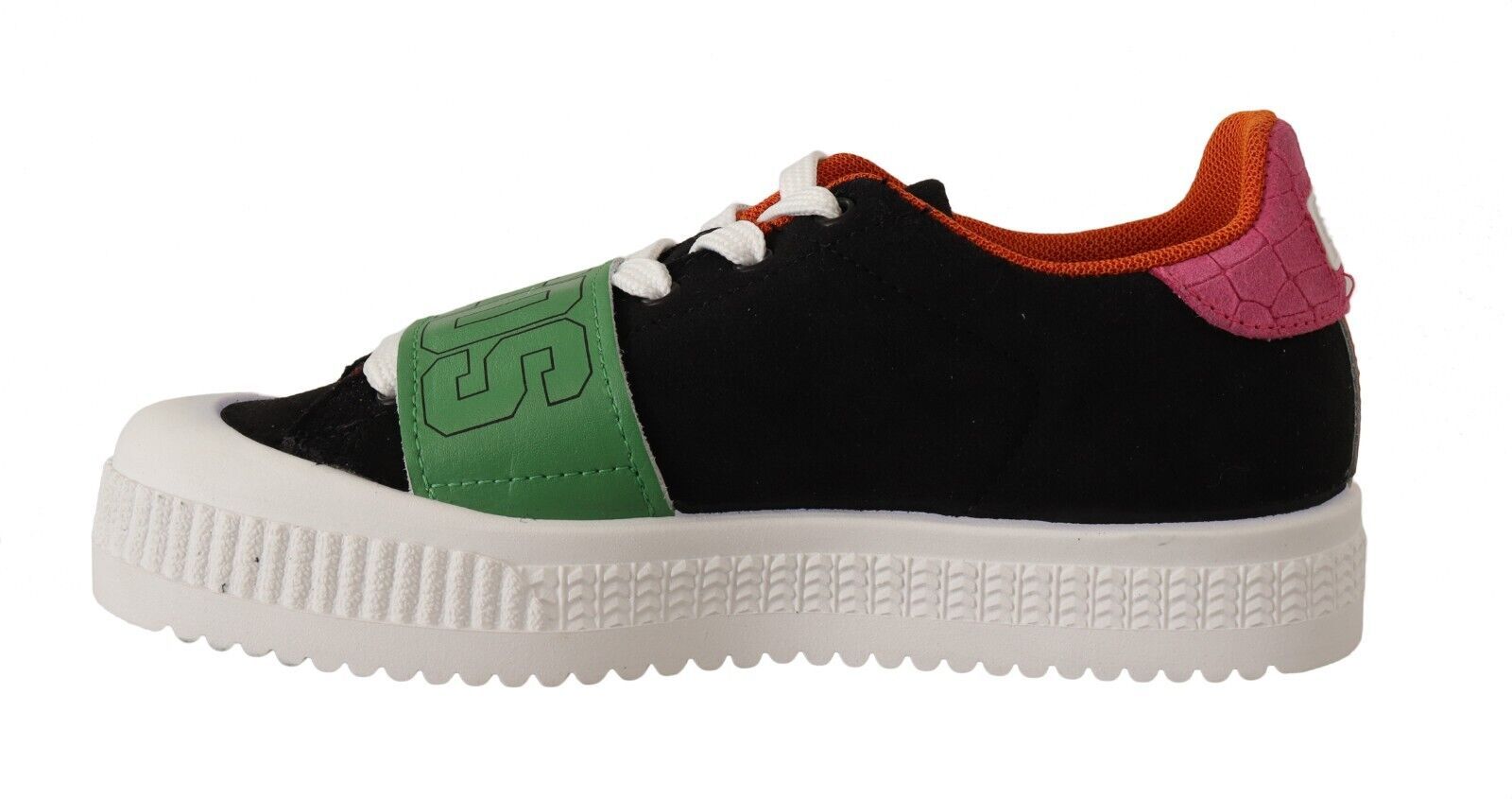 Stylish Multicolor Low Top Lace-Up Sneakers - ventzia