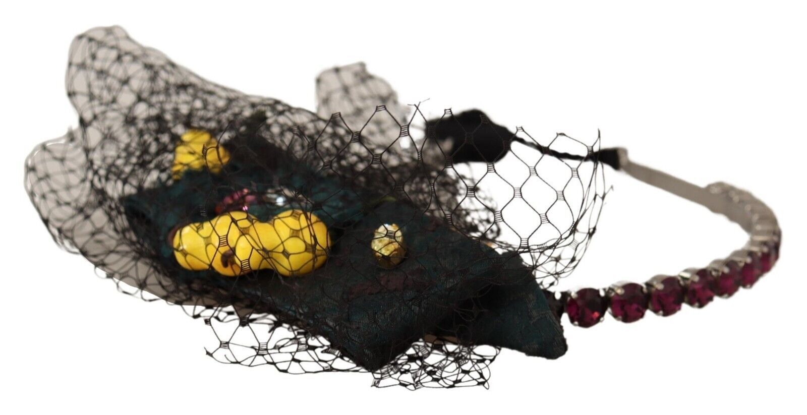 Enchanting Jewel-Toned Crystal Diadem - ventzia