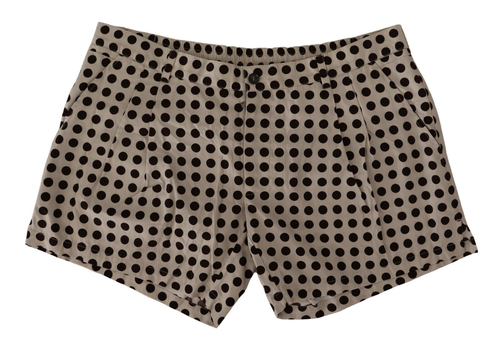 Elegant Polka Dot Cotton Shorts - ventzia
