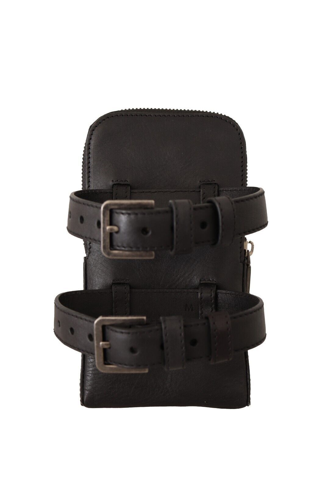 Elegant Black Leather Double-Strap Multi Kit - ventzia