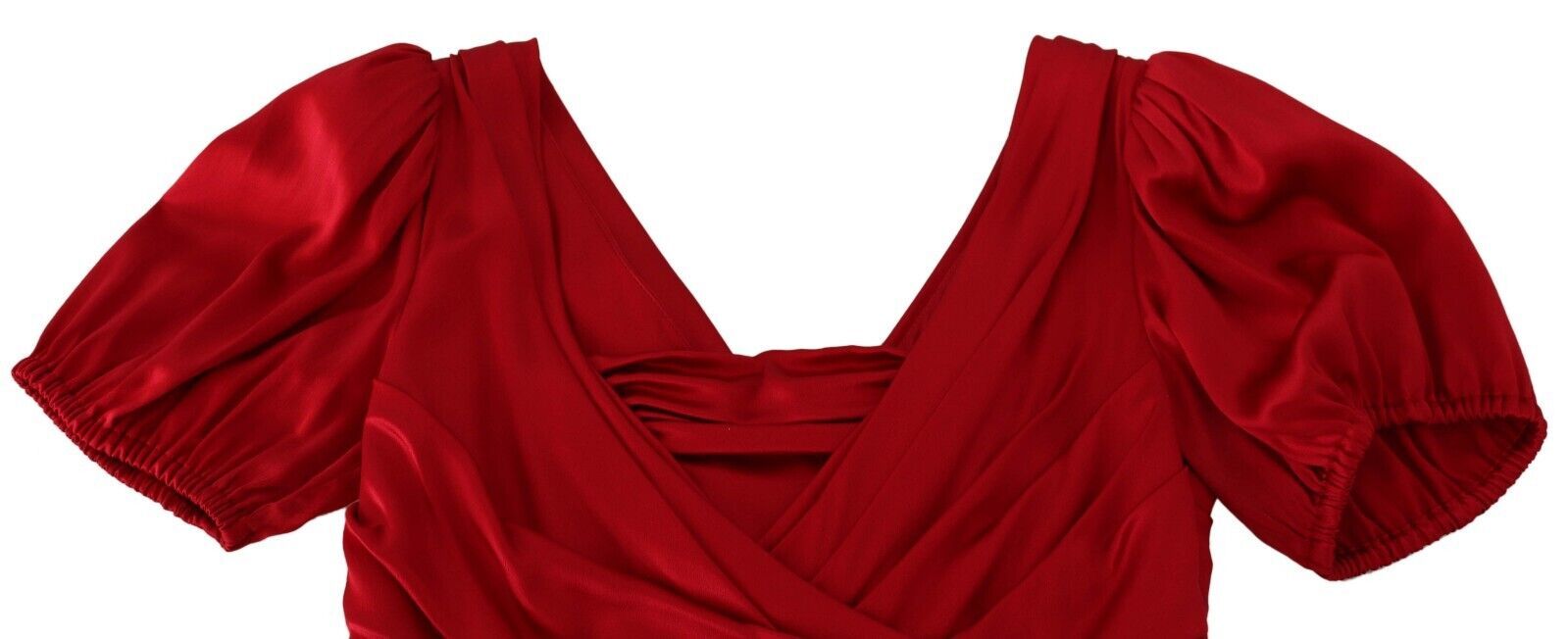 Elegant Red Silk Stretch Mermaid Dress - ventzia
