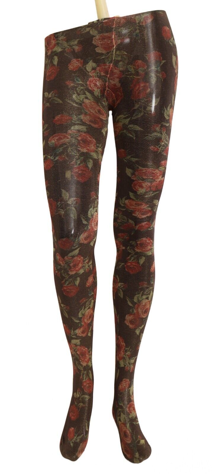 Floral Print Nylon Tights - ventzia