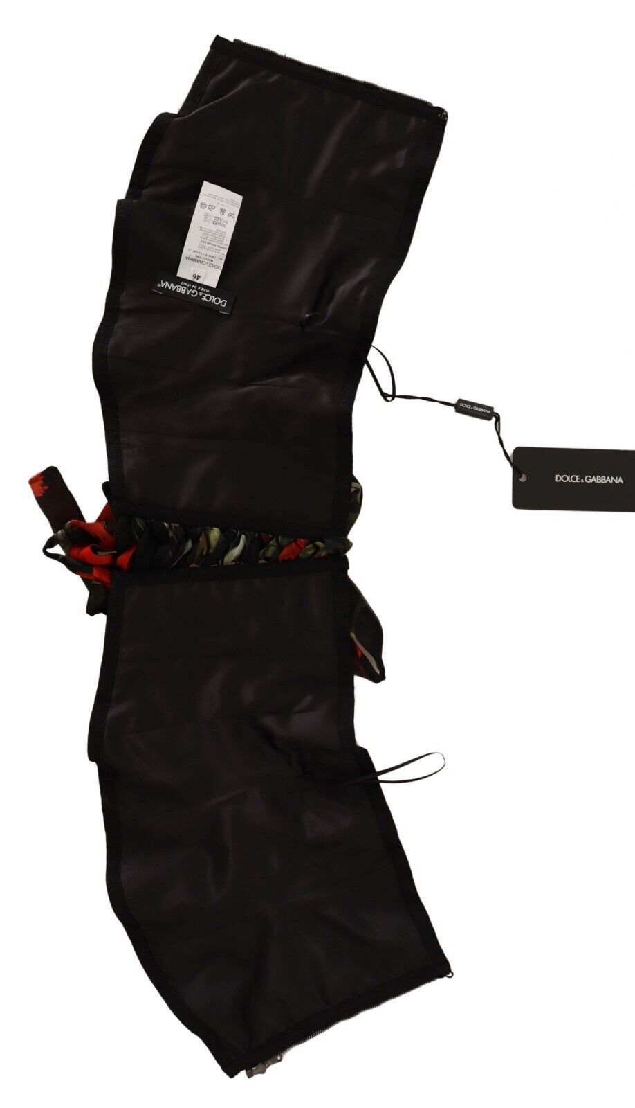 Elegant Black Silk Corset Belt Top - ventzia