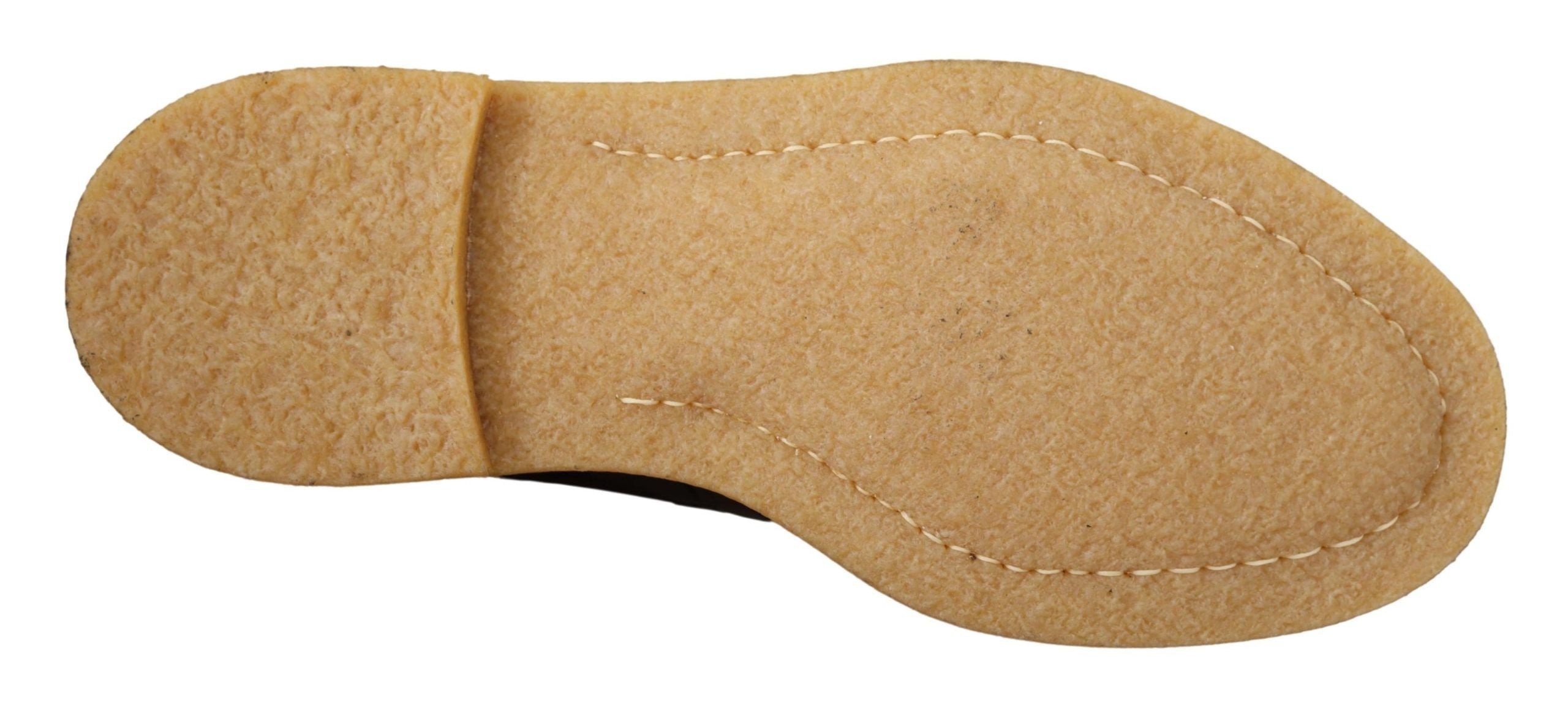Exotic Caiman Leather Ankle Boots in Brown - ventzia