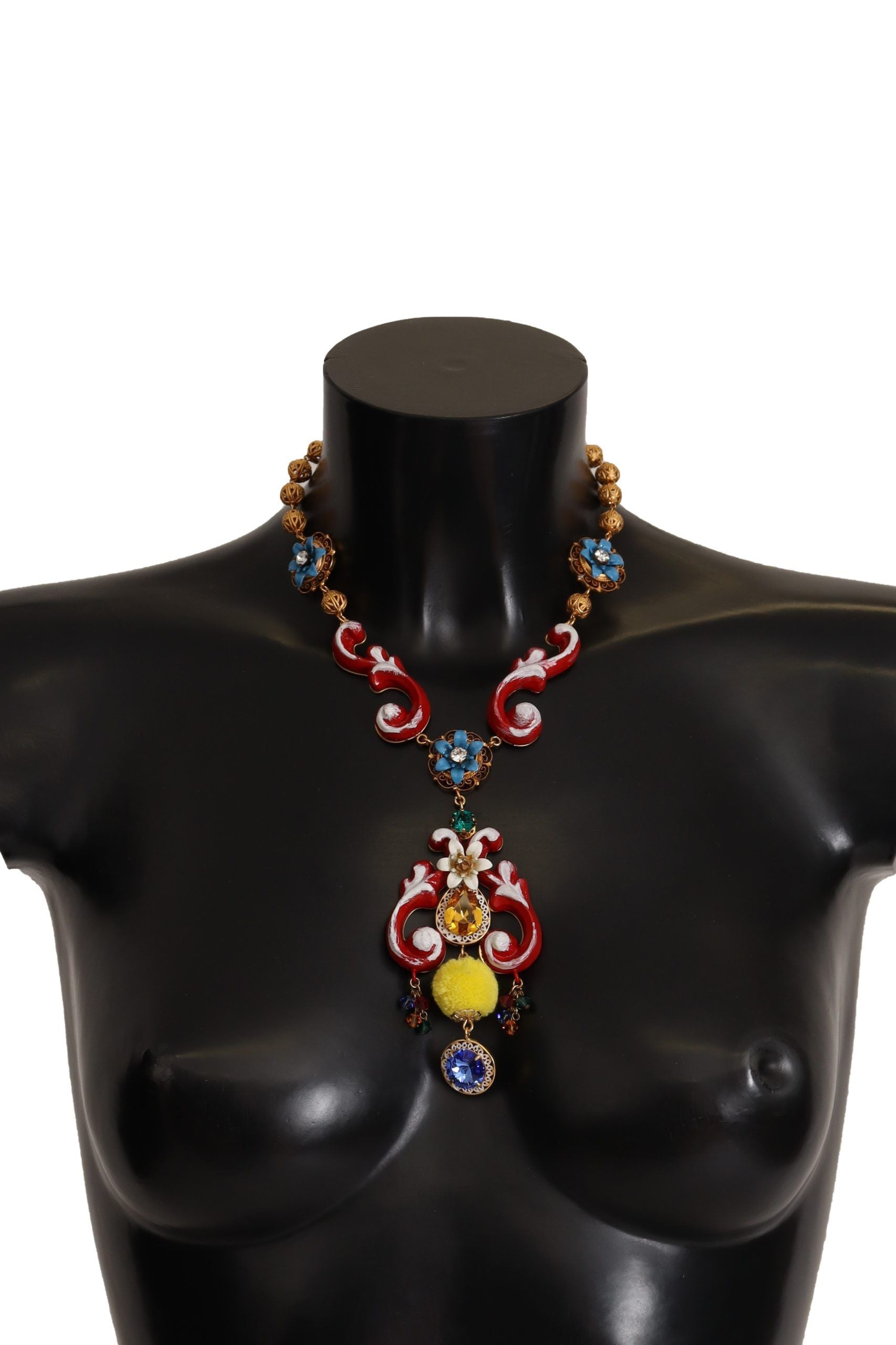 Multicolor Crystal Statement Necklace - ventzia