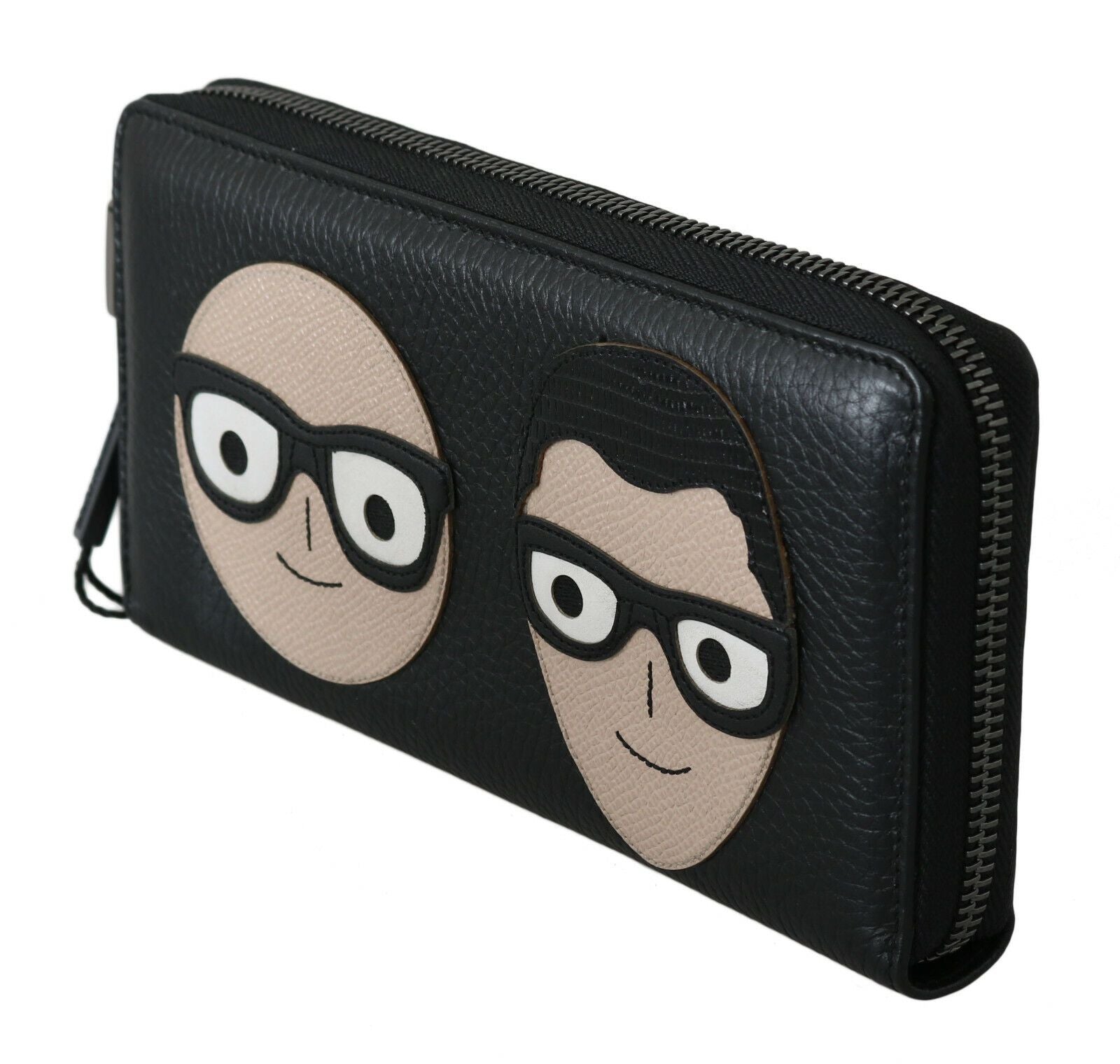 Elegant Black Leather Continental Wallet - ventzia