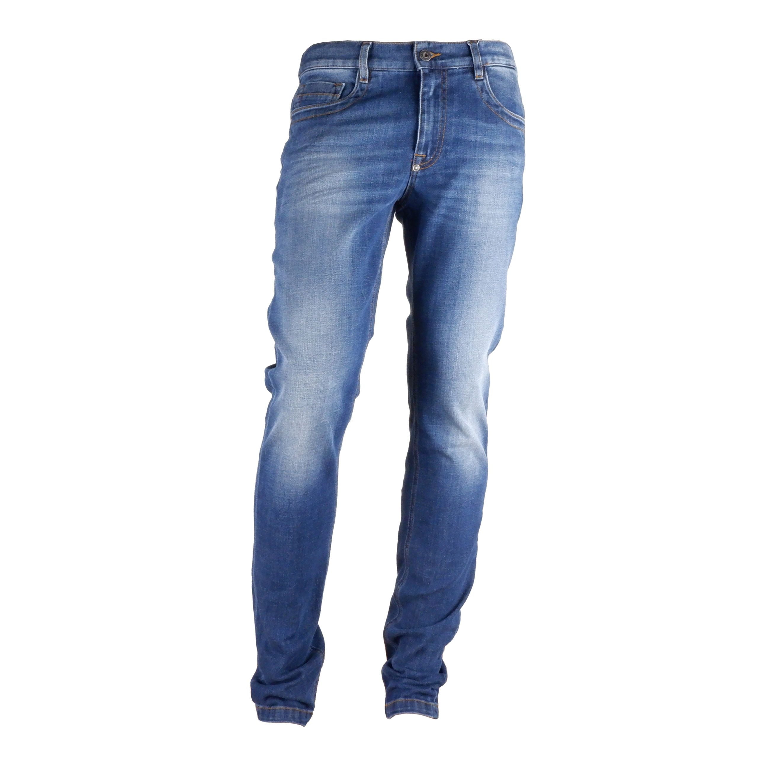 Sleek Dark Blue Regular Fit Jeans - ventzia
