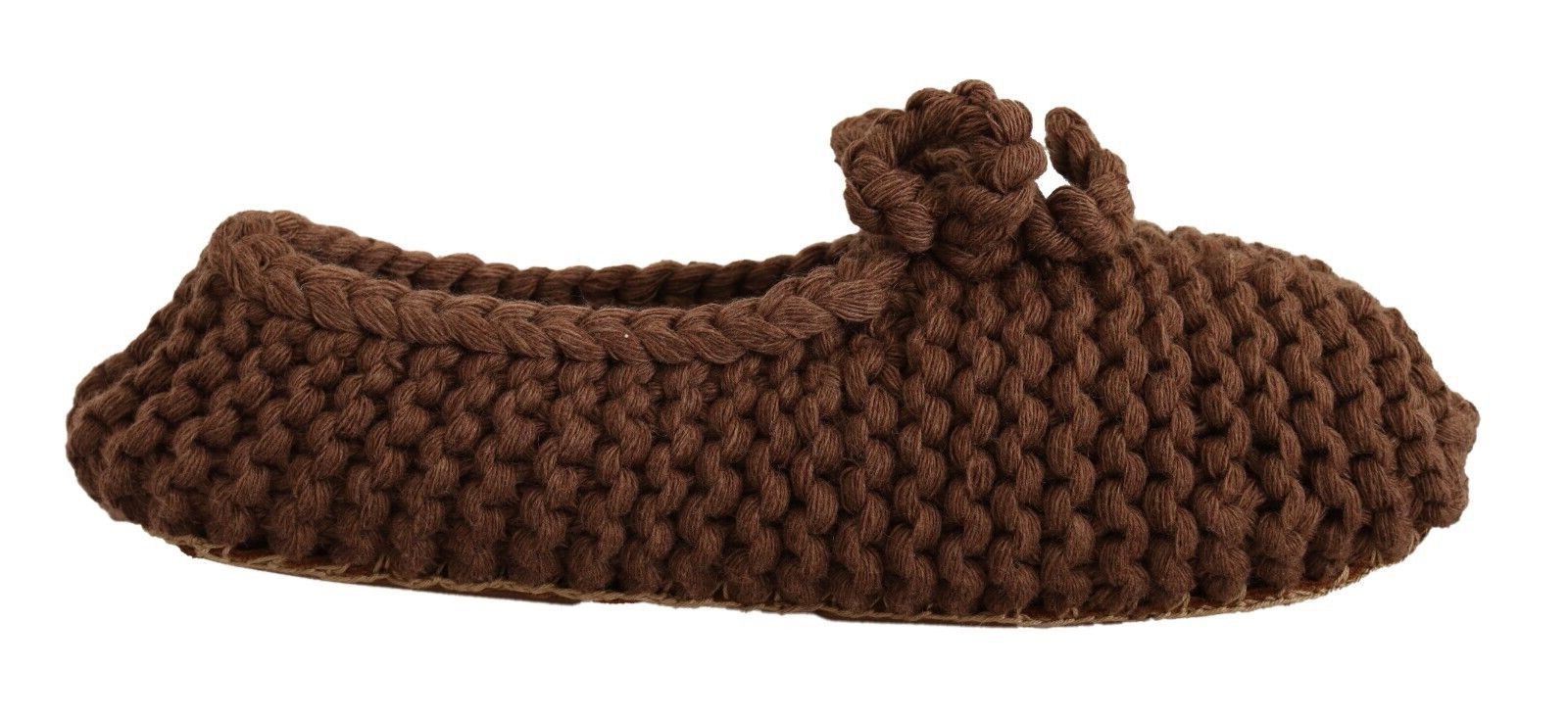 Elegant Wool Knit Ballerina Flats - ventzia