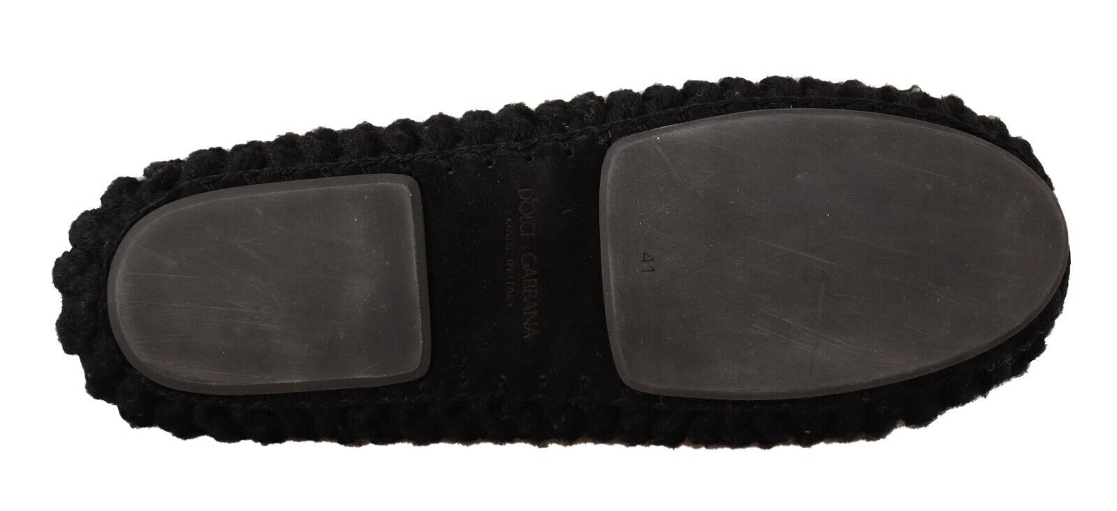 Elegant Black Wool Knit Ballet Flats - ventzia