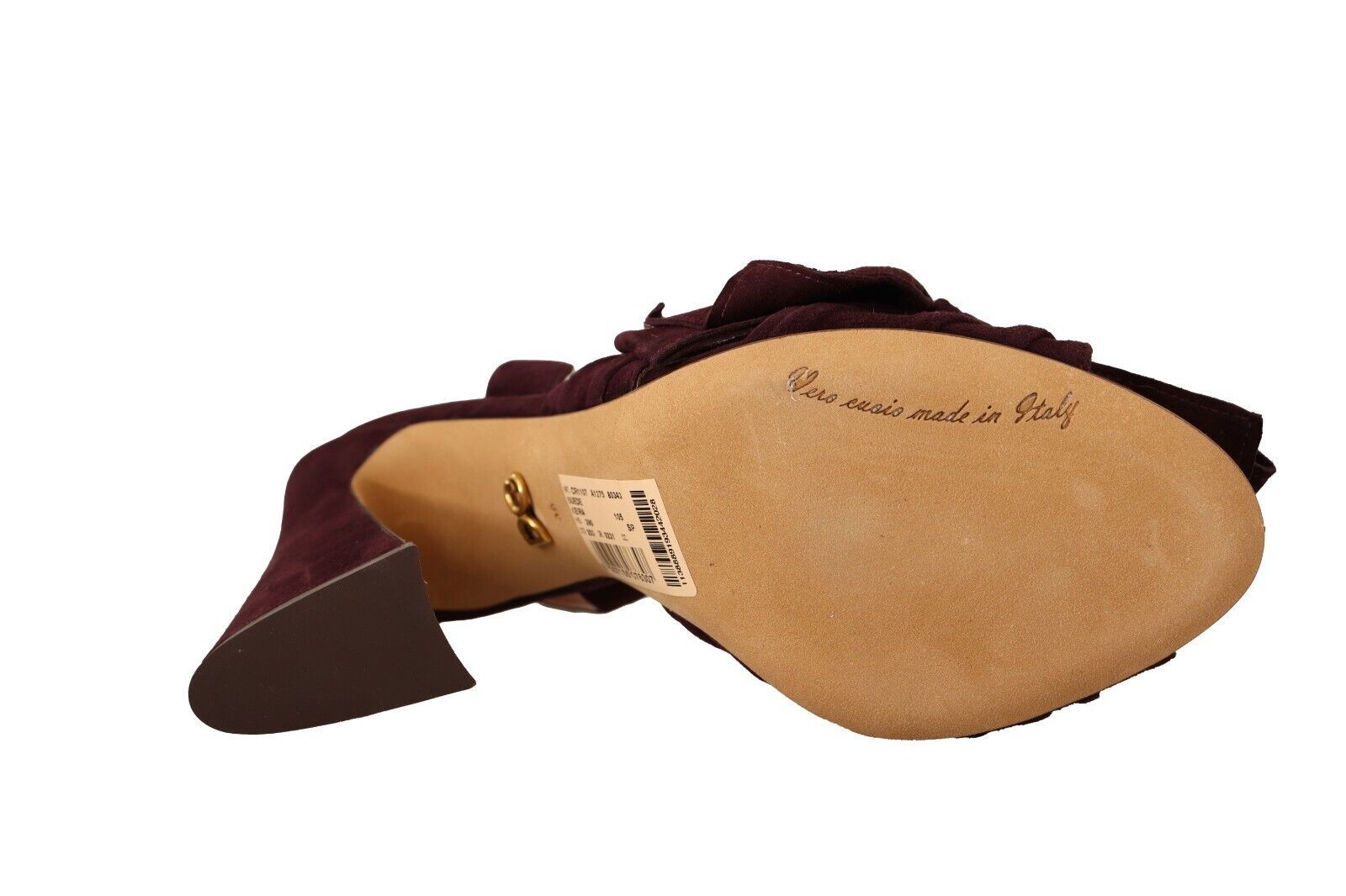 Elegant Purple Suede Heels Sandals - ventzia