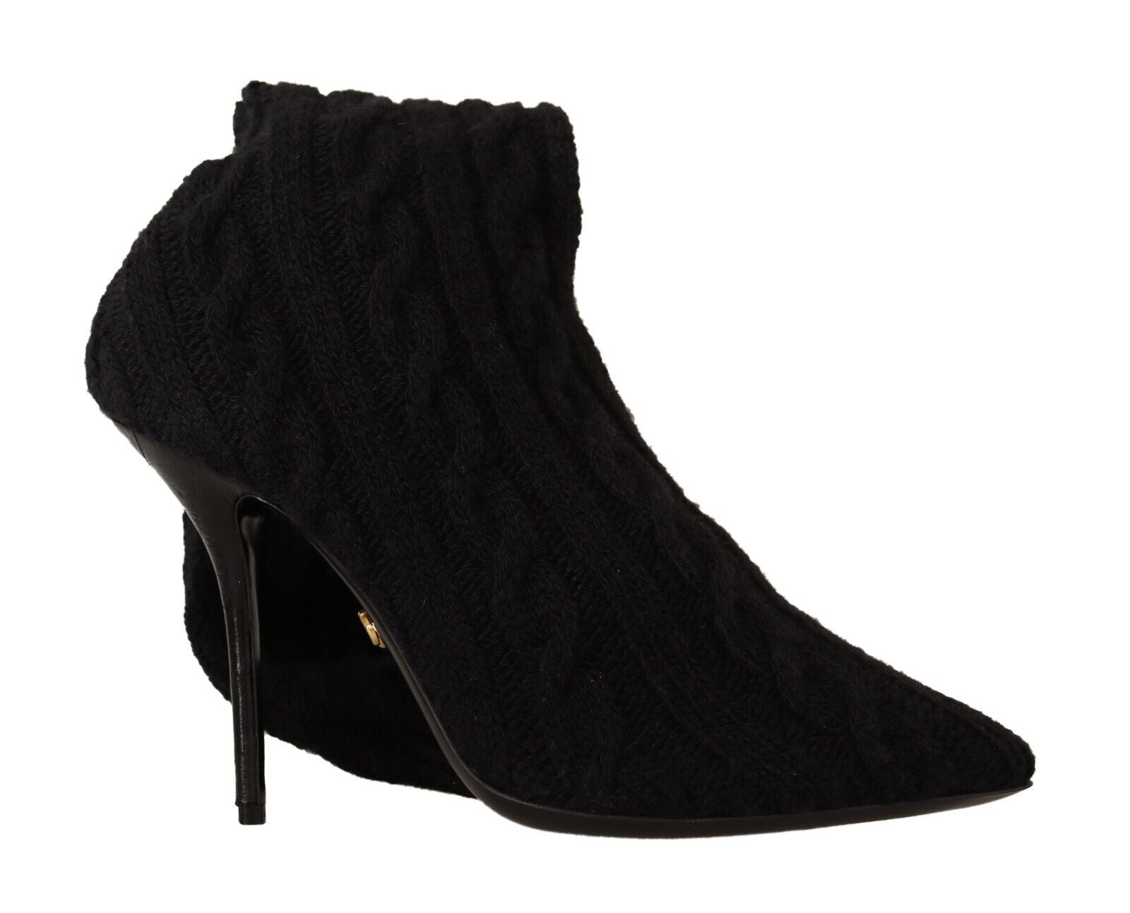 Elegant Stretch Sock Boots in Black - ventzia