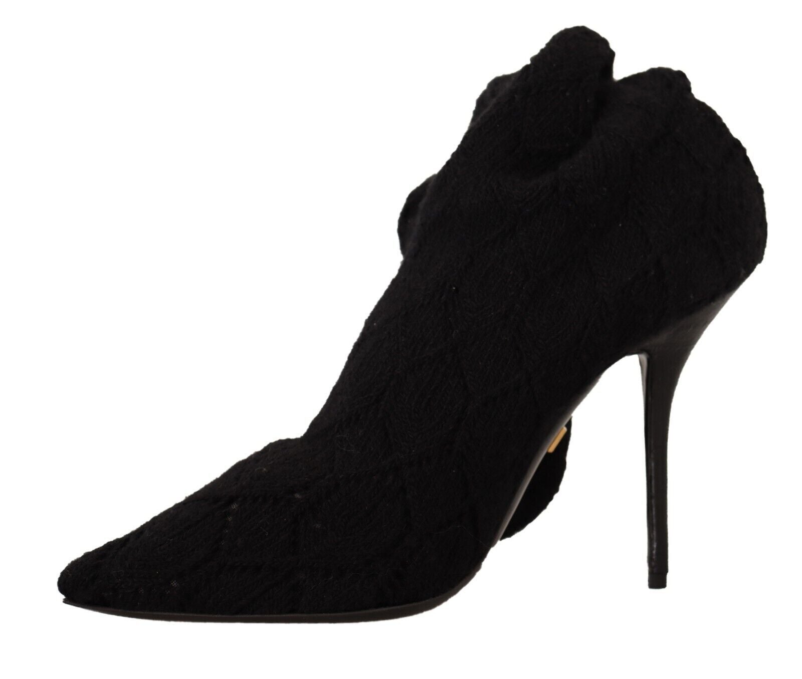 Elegant Black Stretch Socks Boots - ventzia