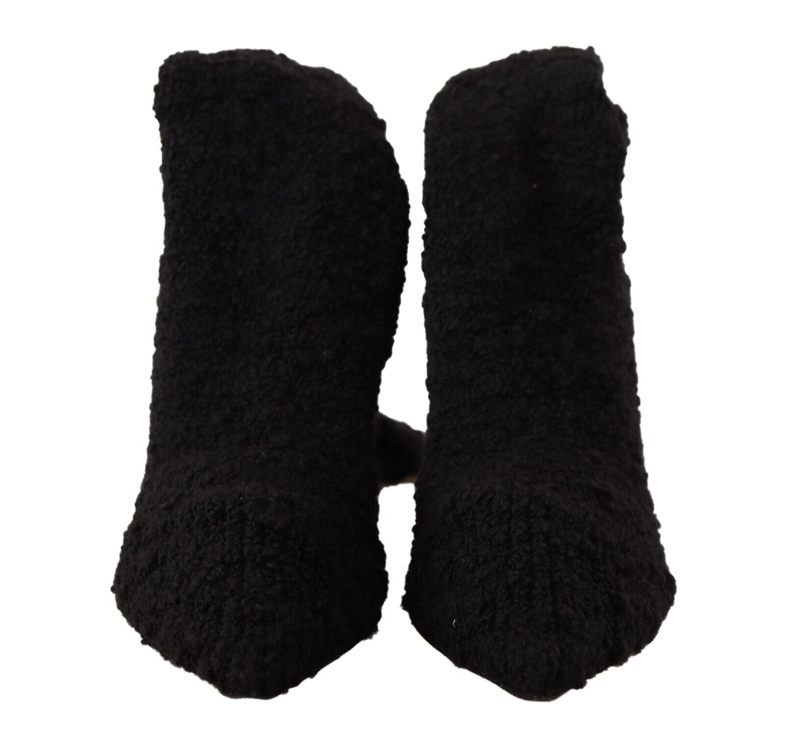 Chic Black Stretch Sock Boots - ventzia