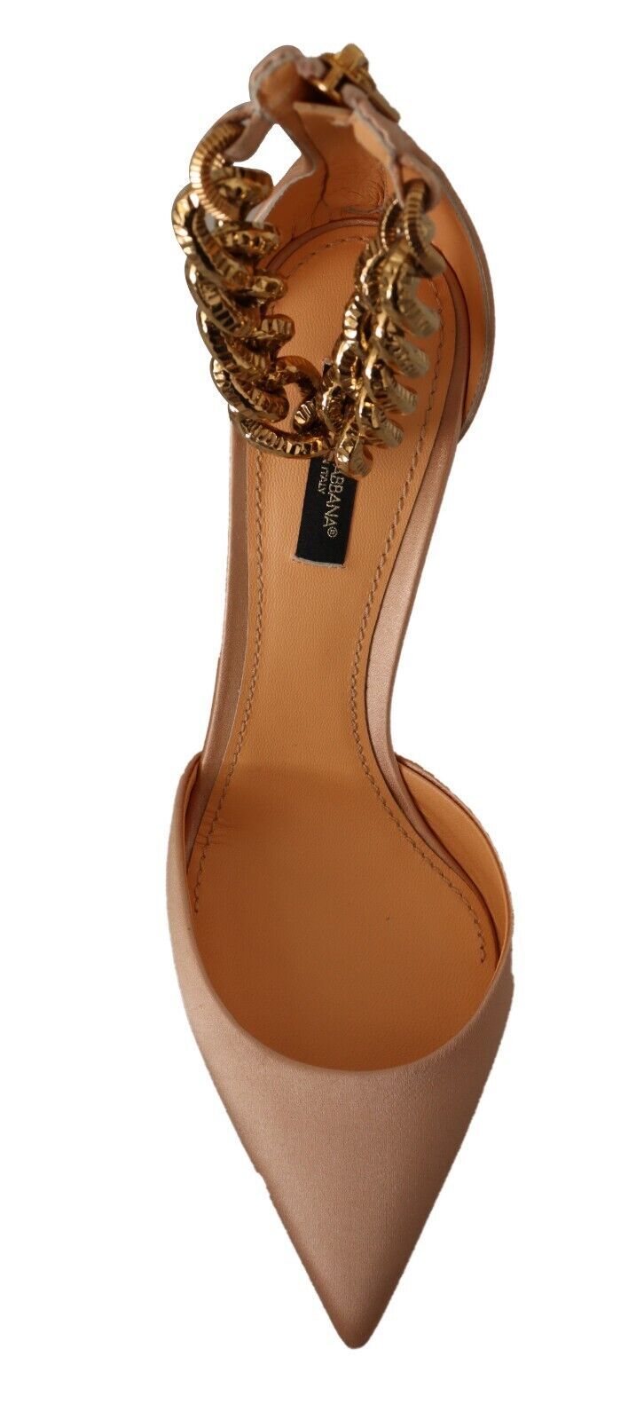 Elegant Beige Silk Ankle Strap Pumps - ventzia