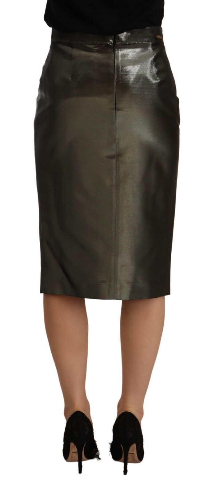 Chic High Waist Pencil Midi Skirt - ventzia