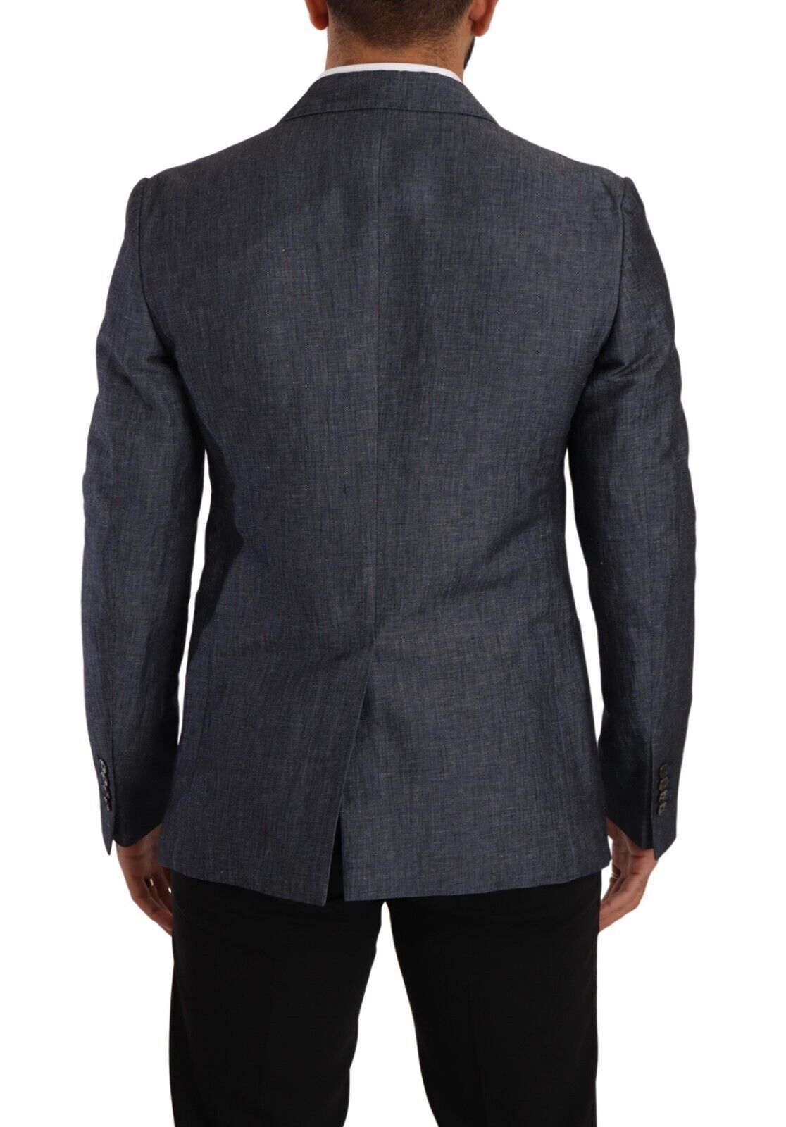 Elegant Slim Fit Two-Button Blue Blazer - ventzia