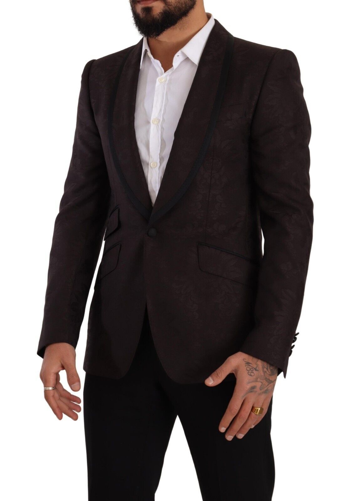 Sicilian Elegance Single-Breasted Blazer - ventzia