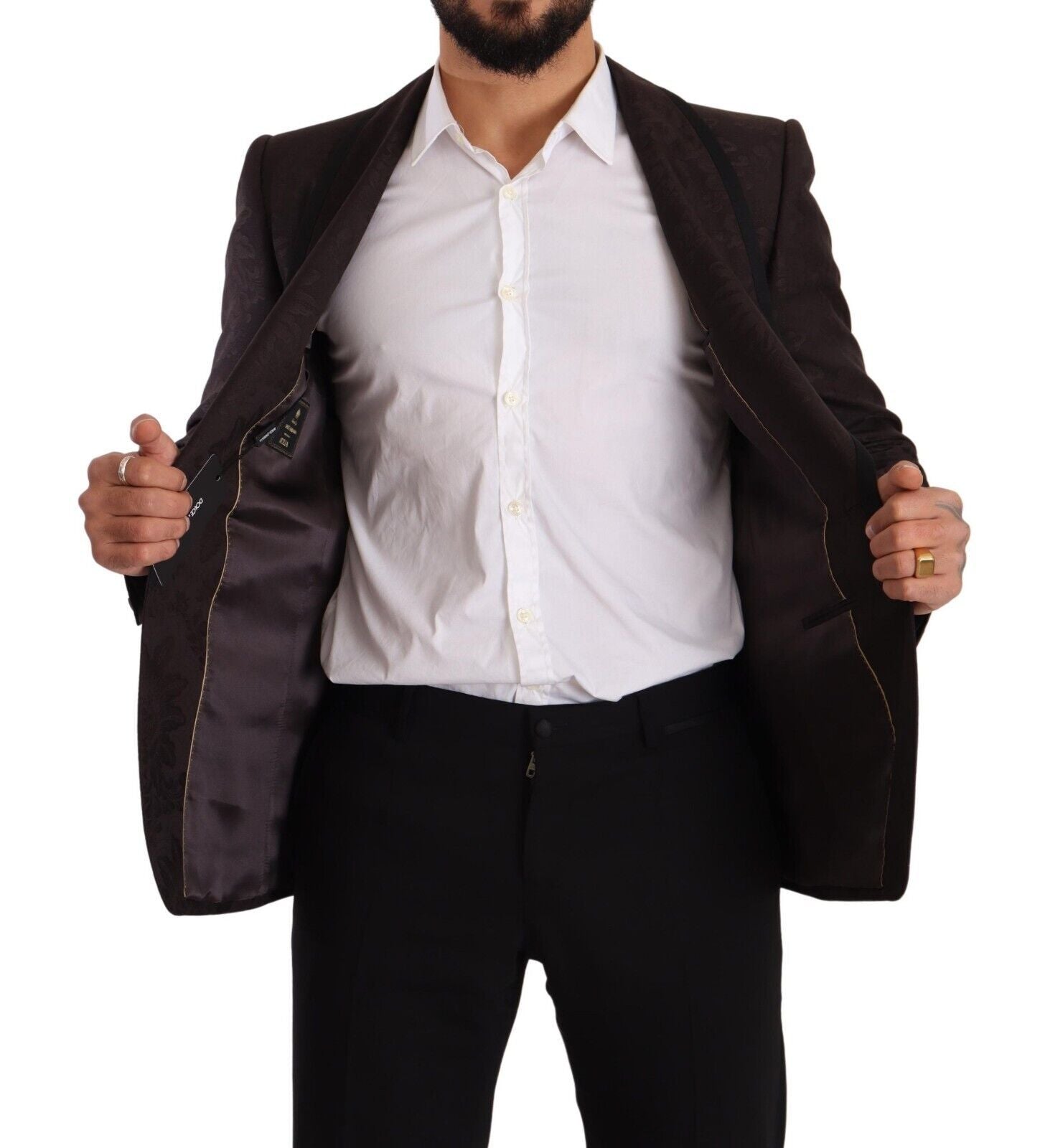 Sicilian Elegance Single-Breasted Blazer - ventzia