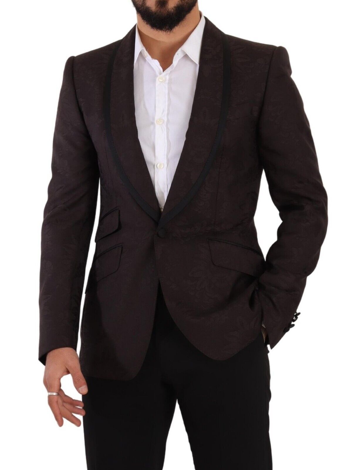 Sicilian Elegance Single-Breasted Blazer - ventzia