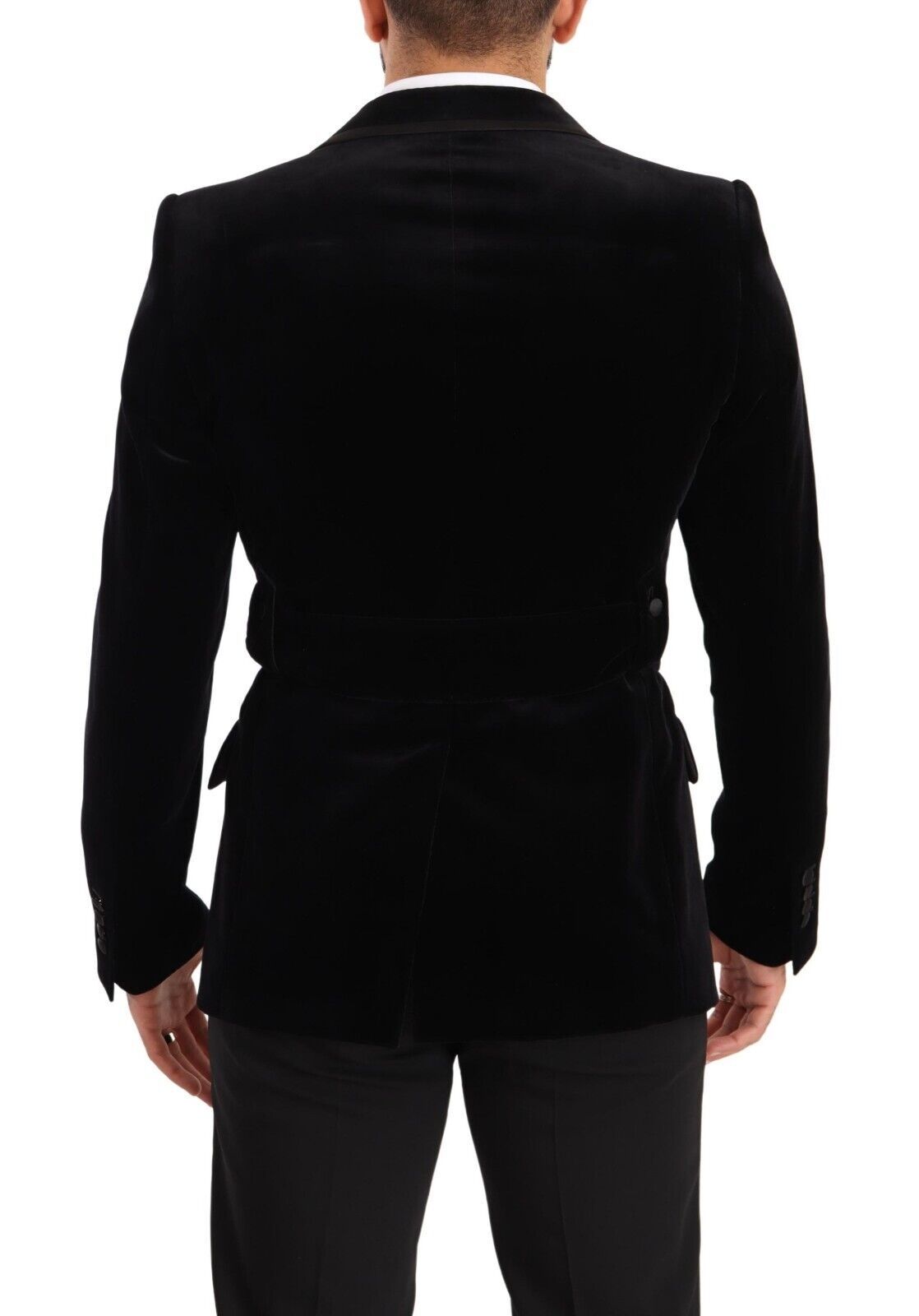 Elegant Single Breasted Velvet Blazer - ventzia