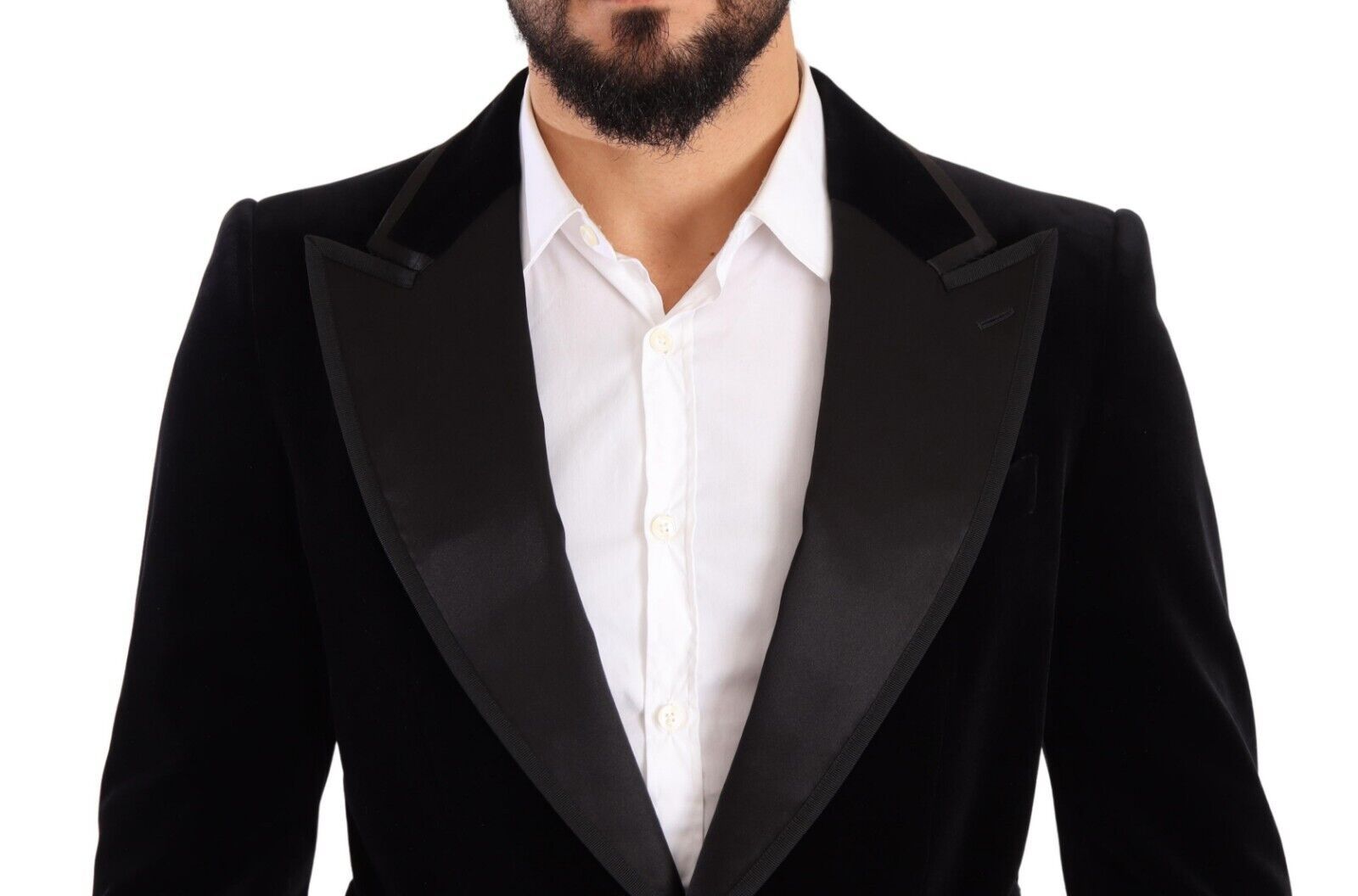 Elegant Single Breasted Velvet Blazer - ventzia