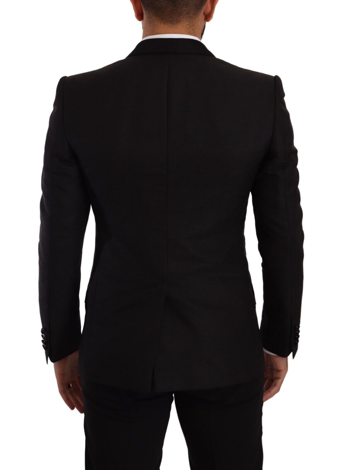 Sicilia Slim Fit Black Suit Ensemble - ventzia