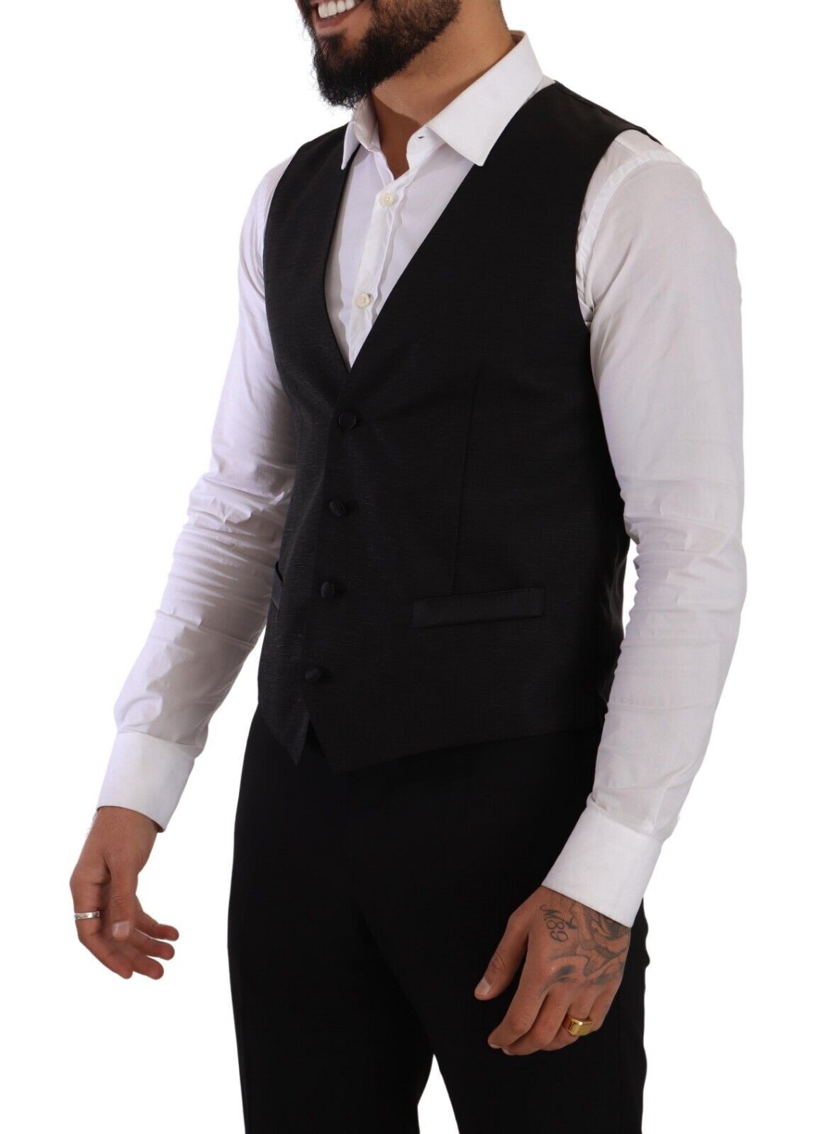 Sicilia Slim Fit Black Suit Ensemble - ventzia
