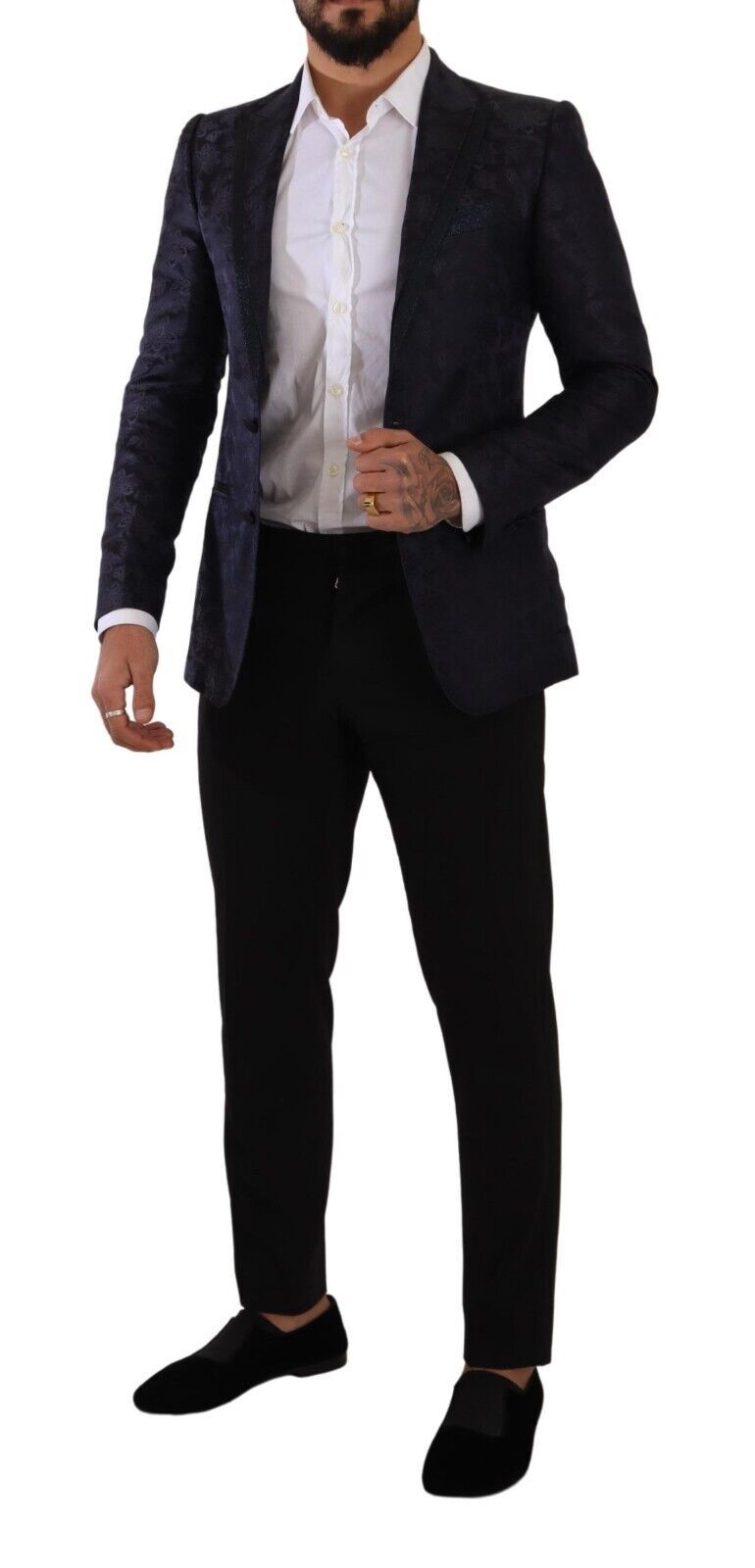 Elegant Dark Blue MARTINI Formal Blazer - ventzia