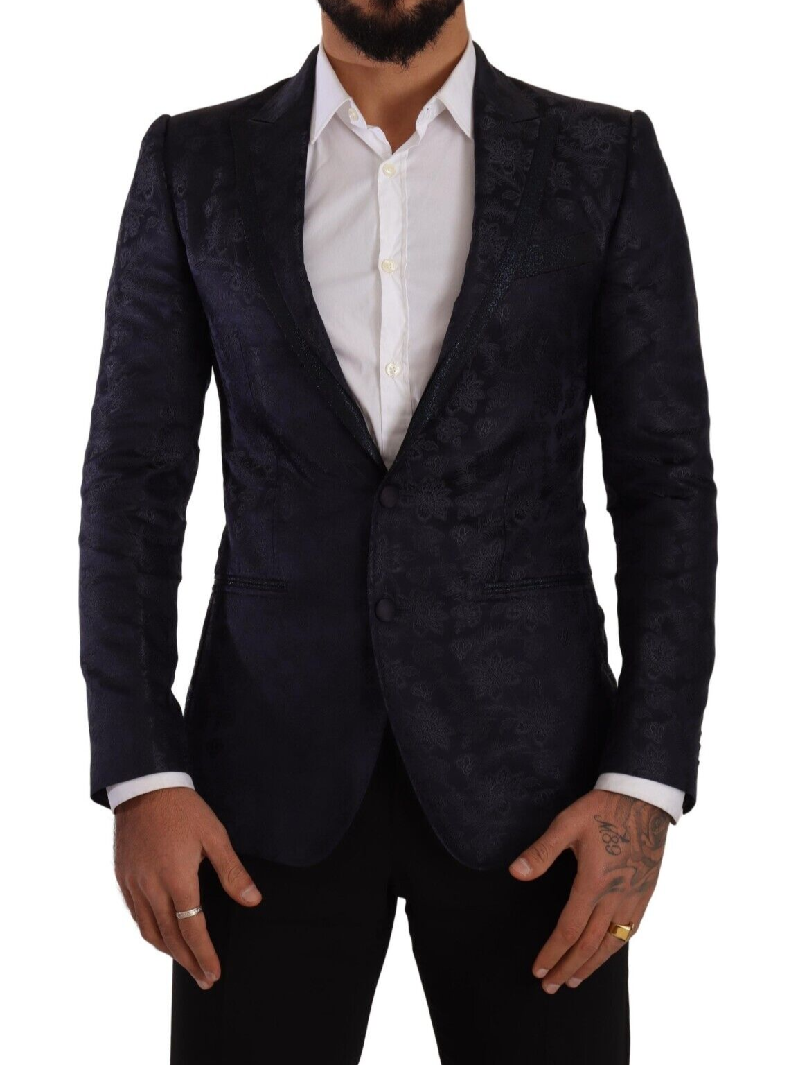 Elegant Dark Blue MARTINI Formal Blazer - ventzia