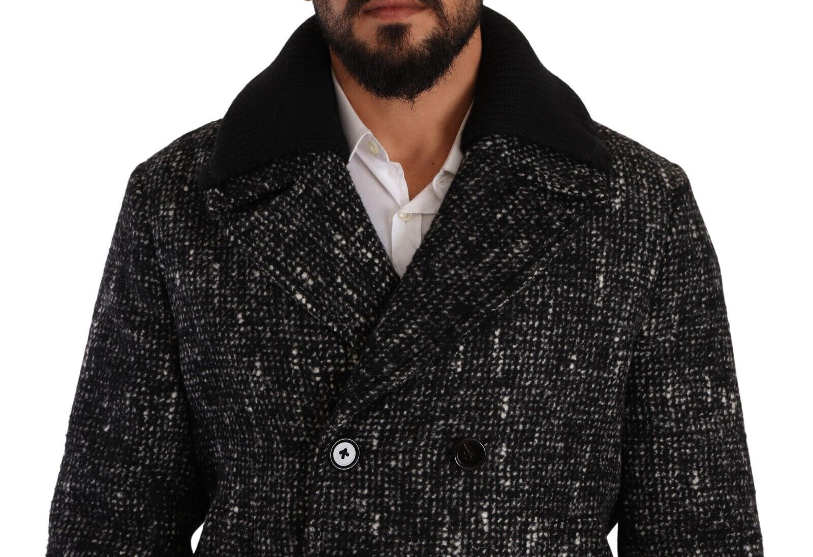 Chic Double Breasted Wool Blend Overcoat - ventzia