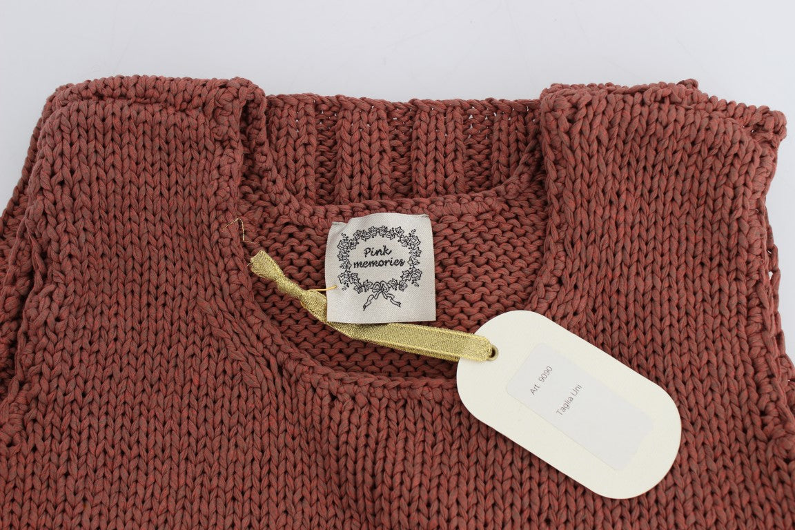 Chic Red Sleeveless Knit Vest Sweater - ventzia