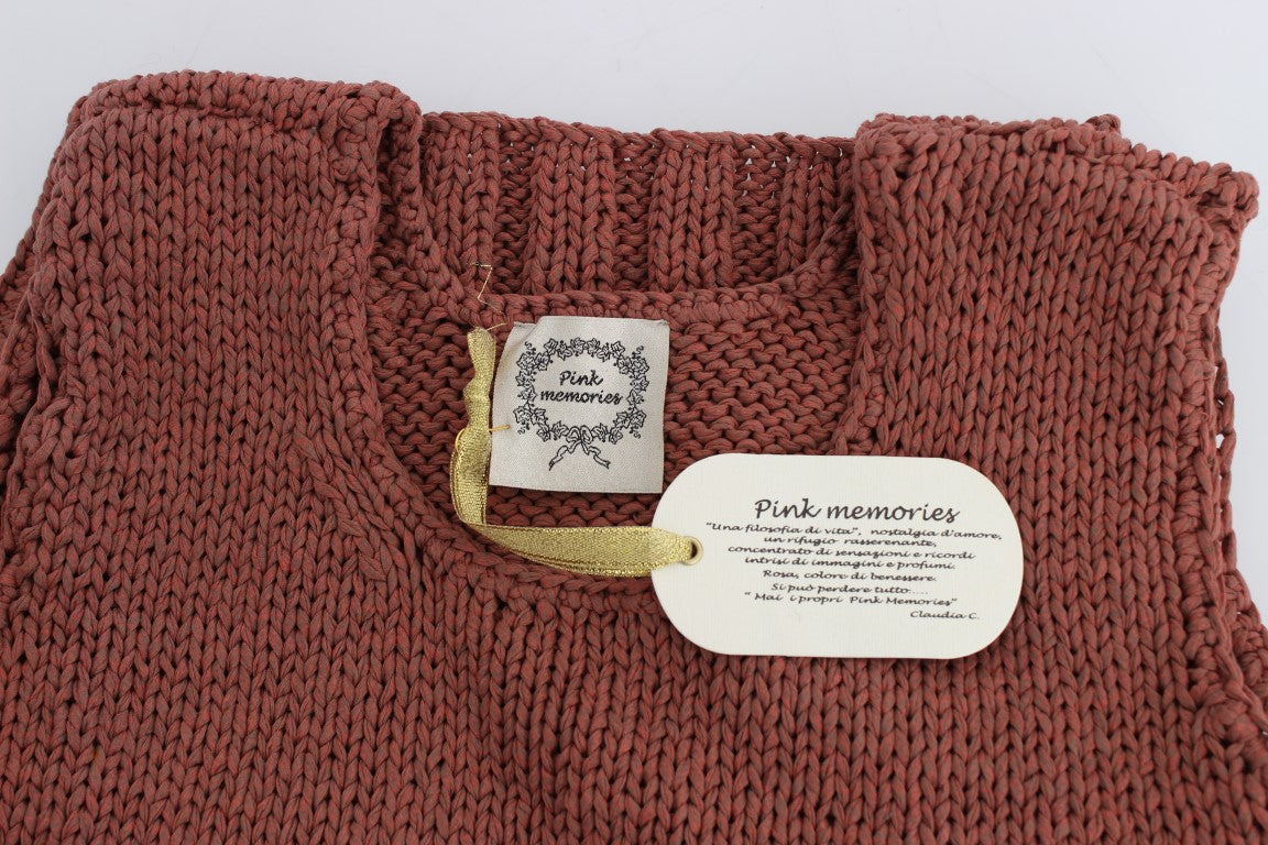Chic Red Sleeveless Knit Vest Sweater - ventzia