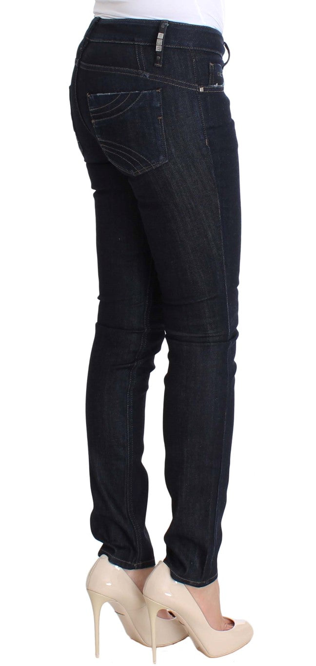 Chic Slim Fit Skinny Blue Jeans - ventzia