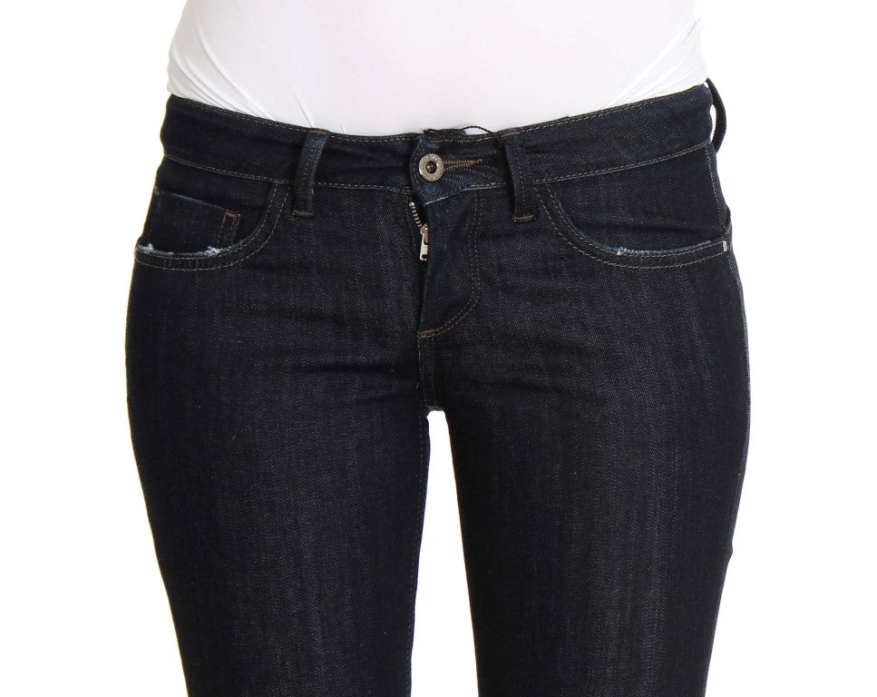 Chic Slim Fit Skinny Blue Jeans - ventzia
