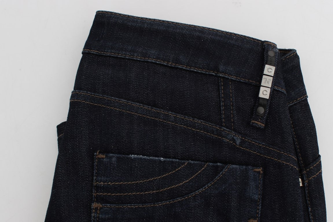 Chic Slim Fit Skinny Blue Jeans - ventzia