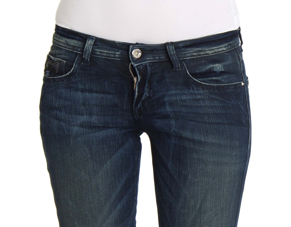 Chic Slim Fit Skinny Blue Jeans - ventzia