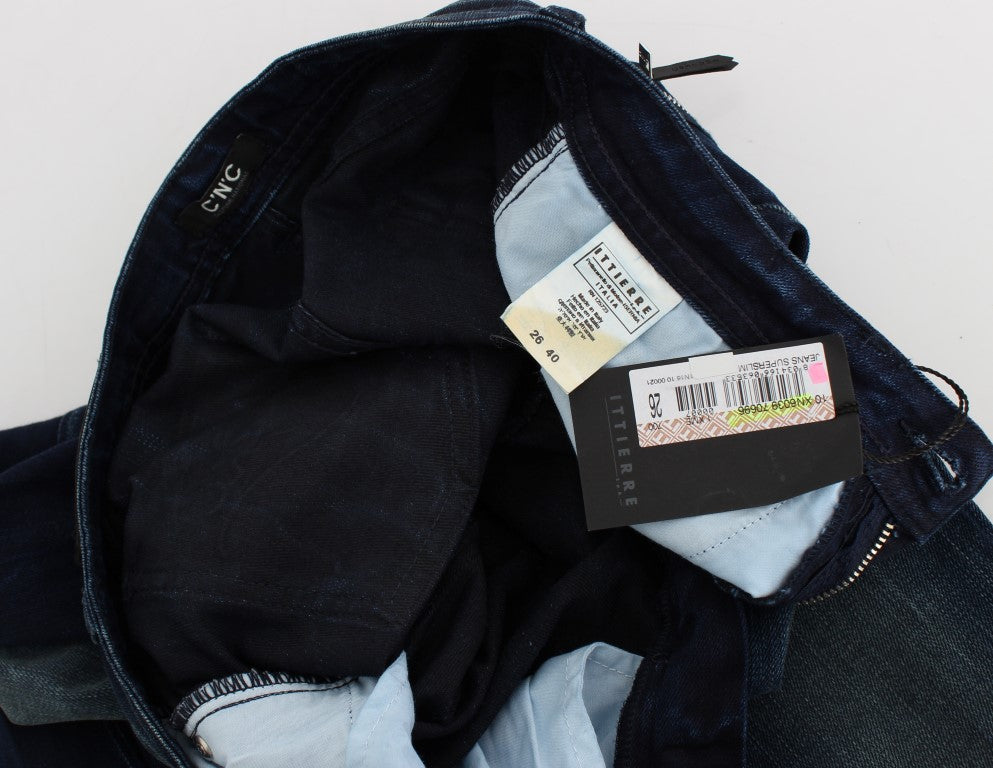 Chic Slim Fit Skinny Blue Jeans - ventzia