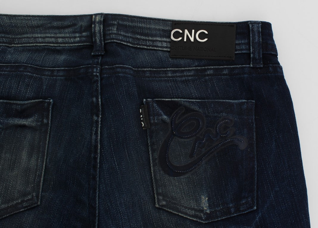 Chic Slim Fit Skinny Blue Jeans - ventzia
