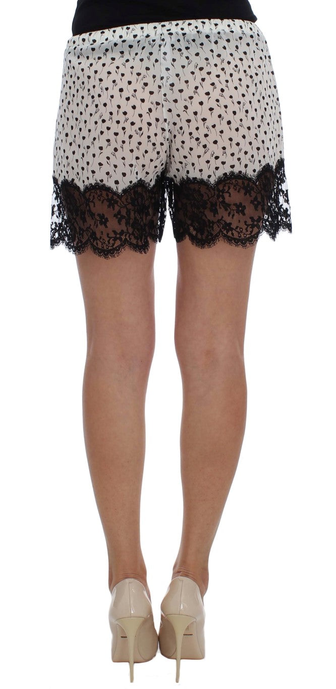 Elegant Silk Lace Sleep-Shorts - ventzia
