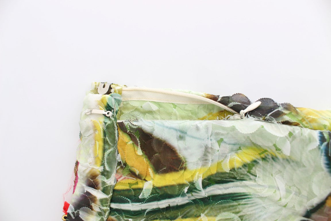 Vibrant Silk Blend Pencil Skirt - ventzia