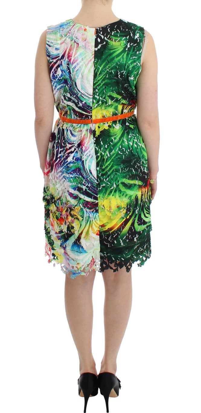 Multicolor Sheath Dress - Artful Elegance - ventzia