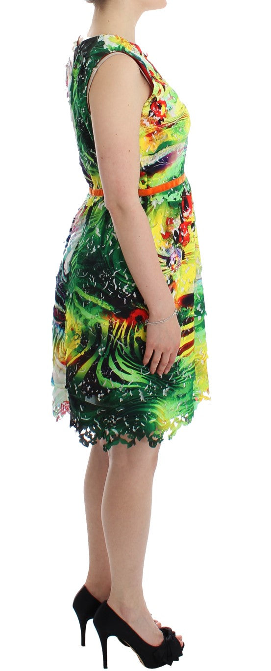 Multicolor Sheath Dress - Artful Elegance - ventzia