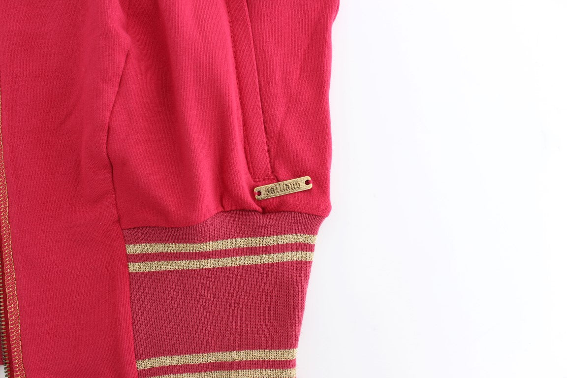 Pink Mock Zip Cardigan Sweatshirt Sweater - ventzia