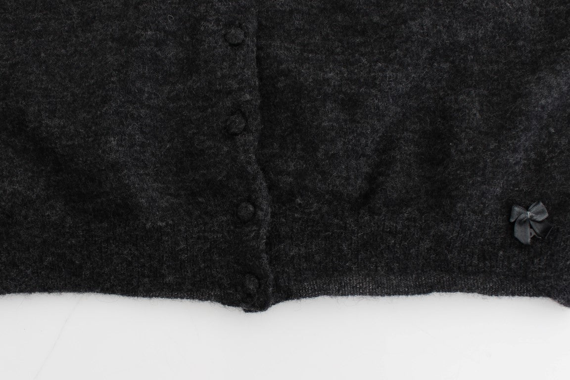 Chic Cropped Alpaca Wool Sweater - ventzia