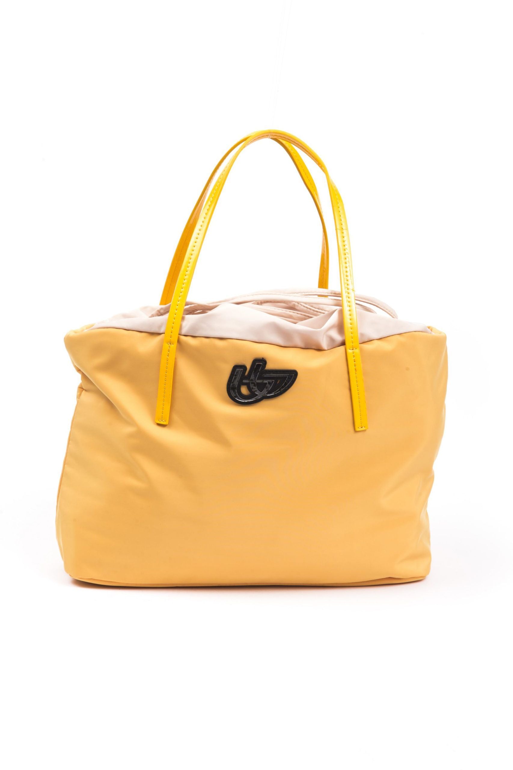 Yellow Polyester Women Handbag - ventzia