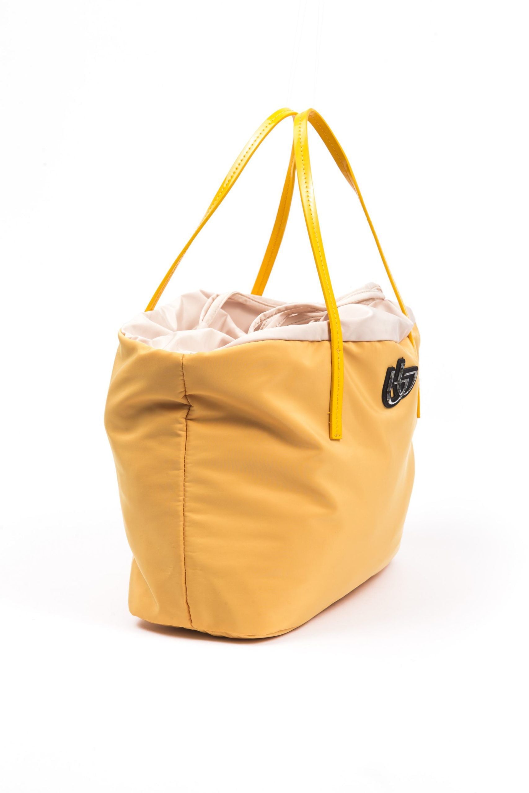 Yellow Polyester Women Handbag - ventzia