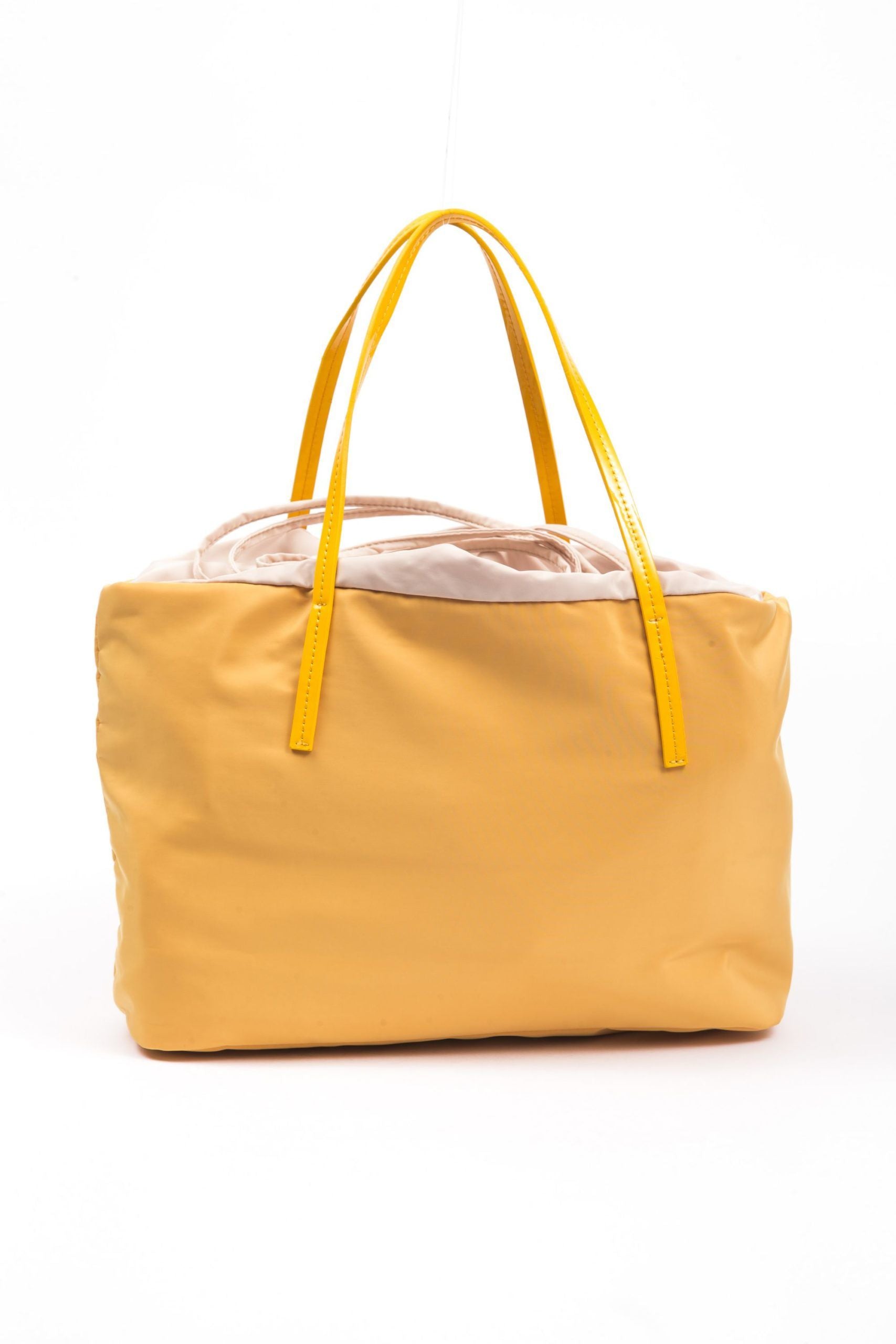 Yellow Polyester Women Handbag - ventzia