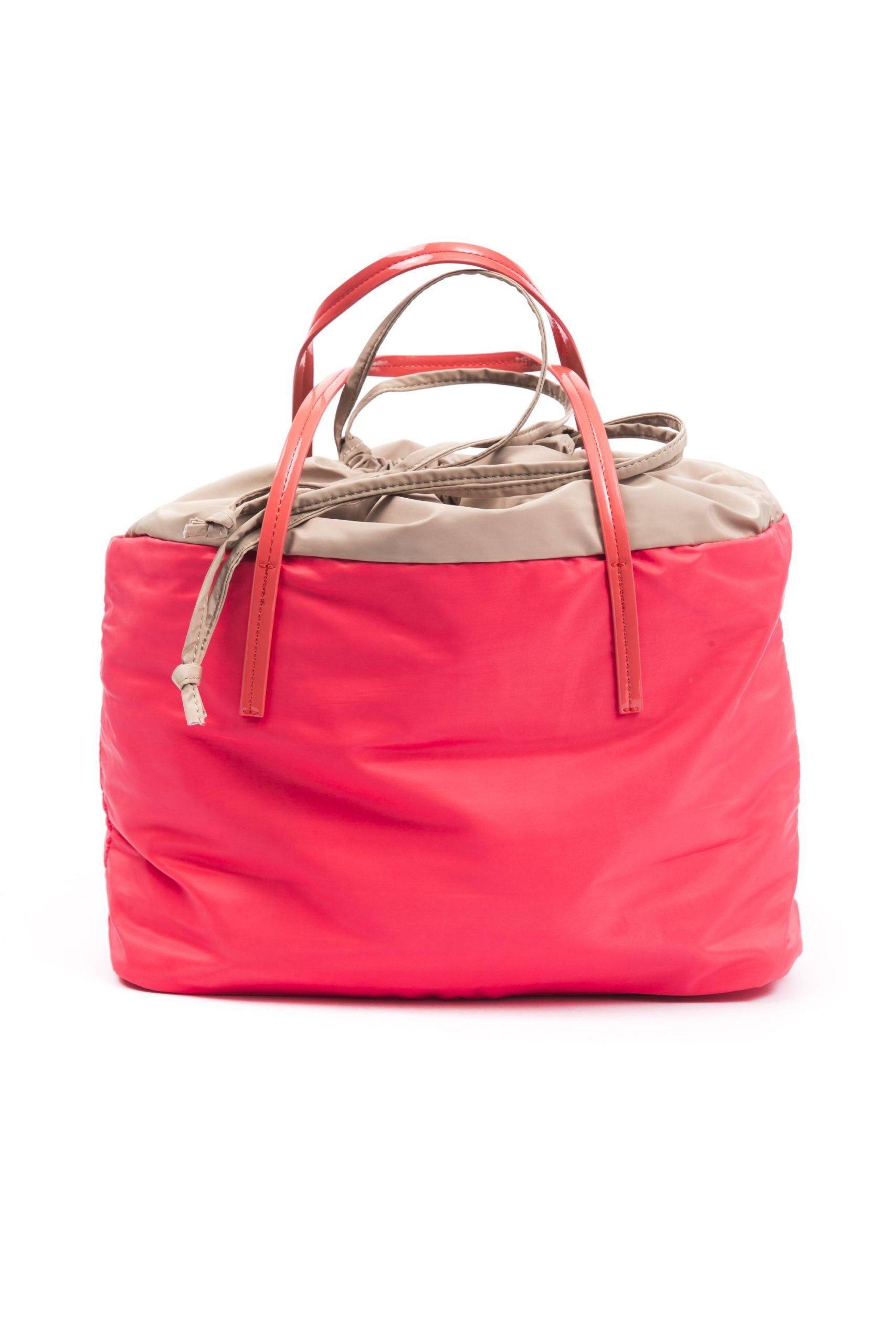 Red Polyester Women Handbag - ventzia